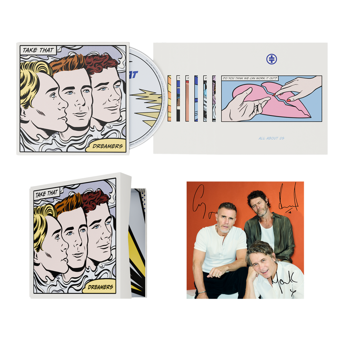 Take That Dreamers Deluxe CD + Signed Art Card 461465